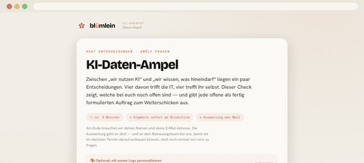 Vorschau: KI-Daten-Ampel