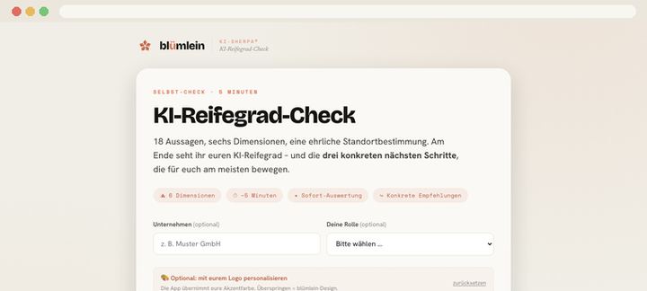 Vorschau: KI-Reifegrad-Check