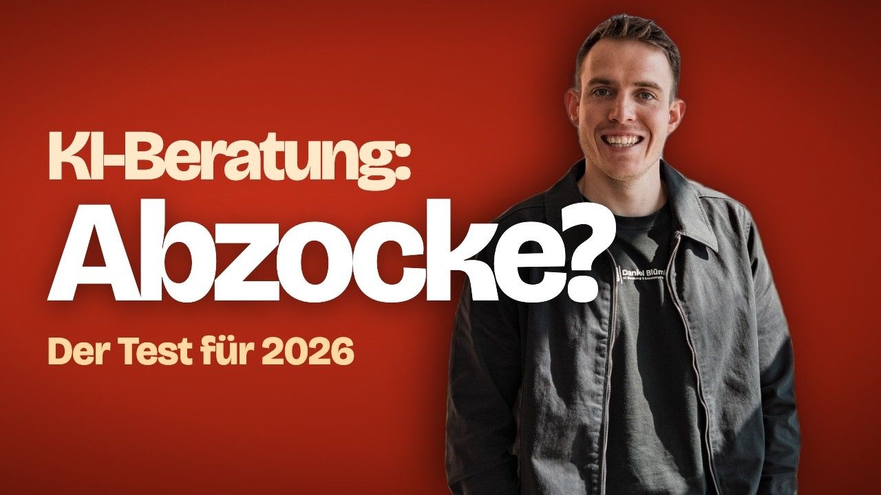 Videovorschau: KI-Beratung — Abzocke? Der Test für 2026